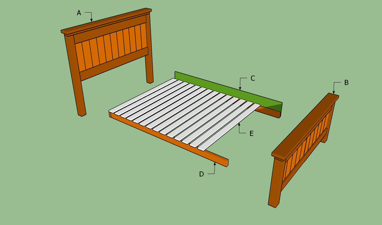 Image of: Bed Frame Blueprints