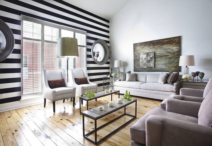 Image of: Best-Striped-Accent-Wall