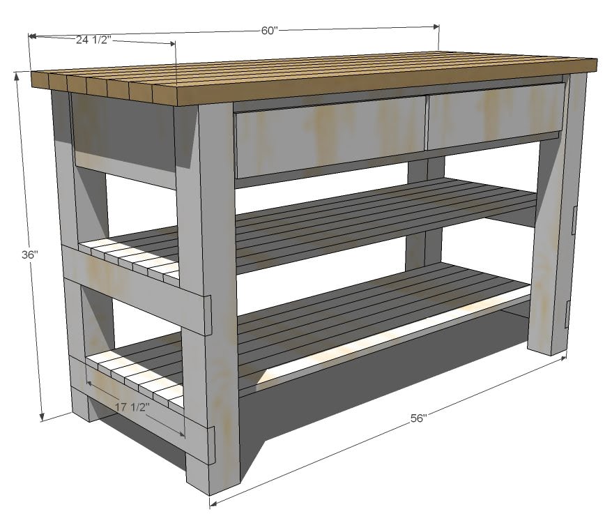 Image of: Build-Your-Own-Kitchen-Island-Plans
