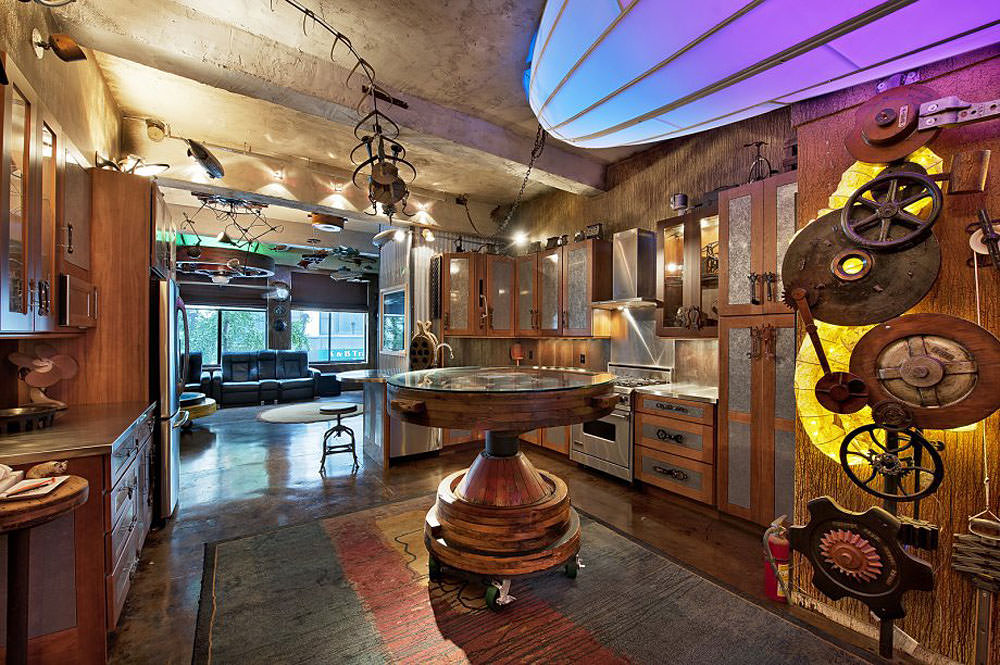 Image of: Cool Steampunk Interior Design