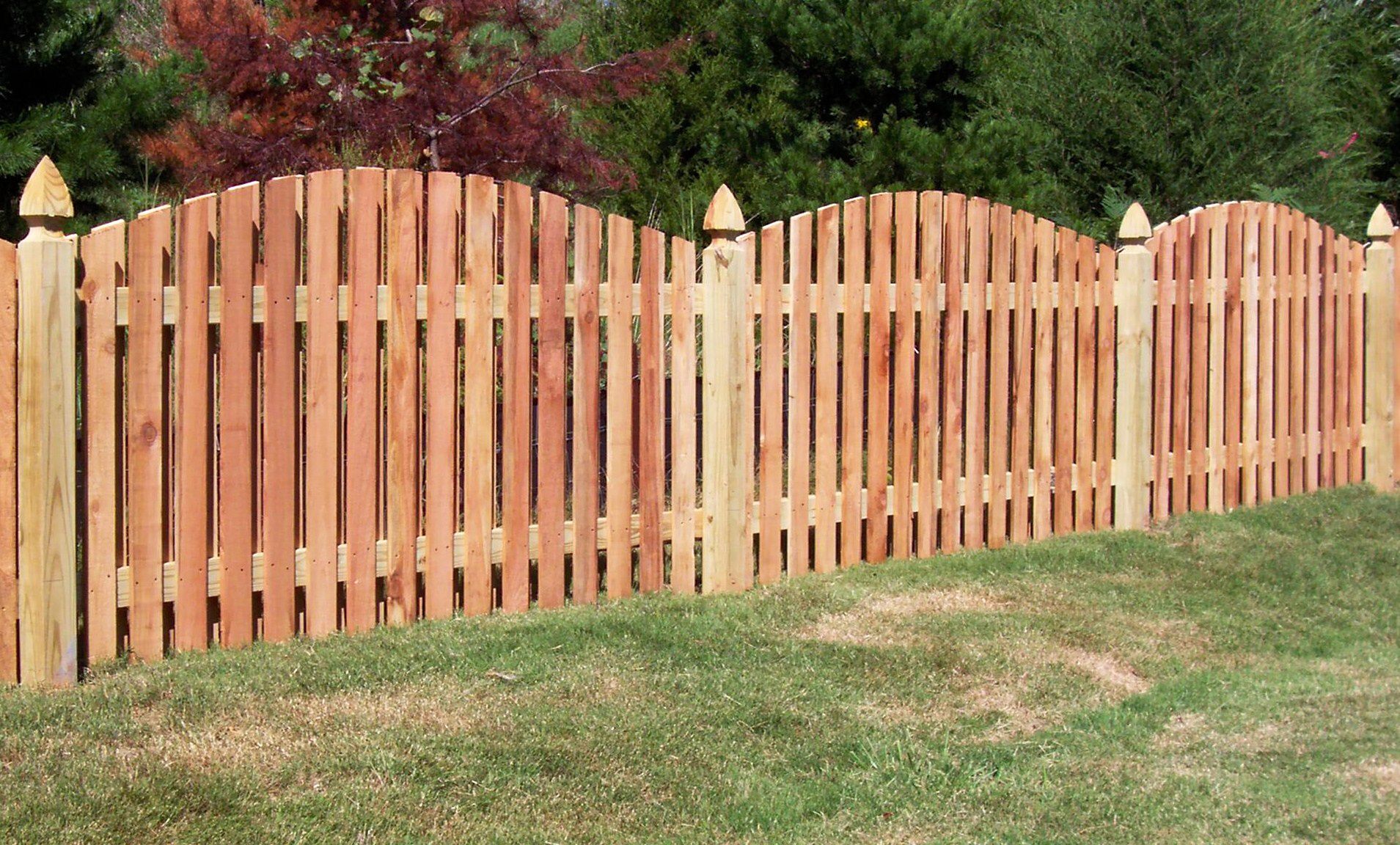 Image of: Different-Styles-Of-Wooden-Fences
