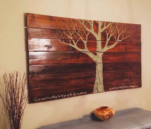 Image of: Easy-Pallet-Projects-Wall-Art