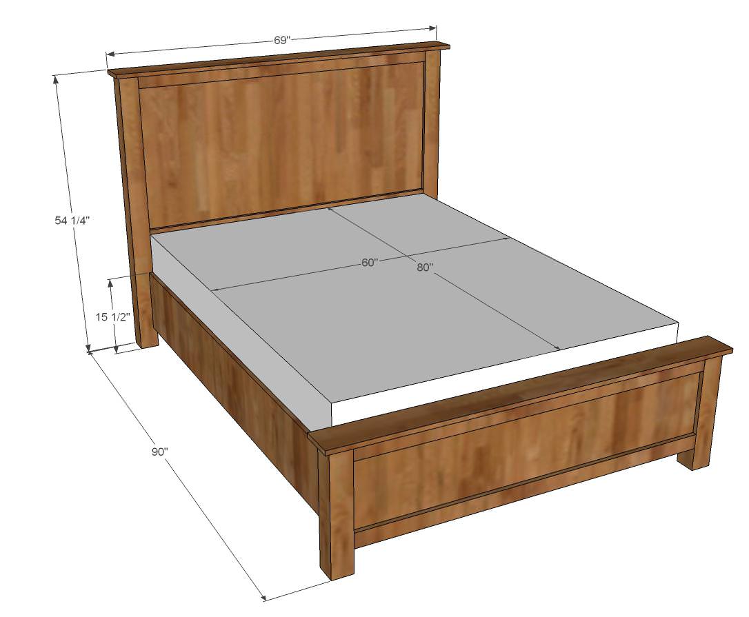 Image of: How to Build a Queen Size Bed