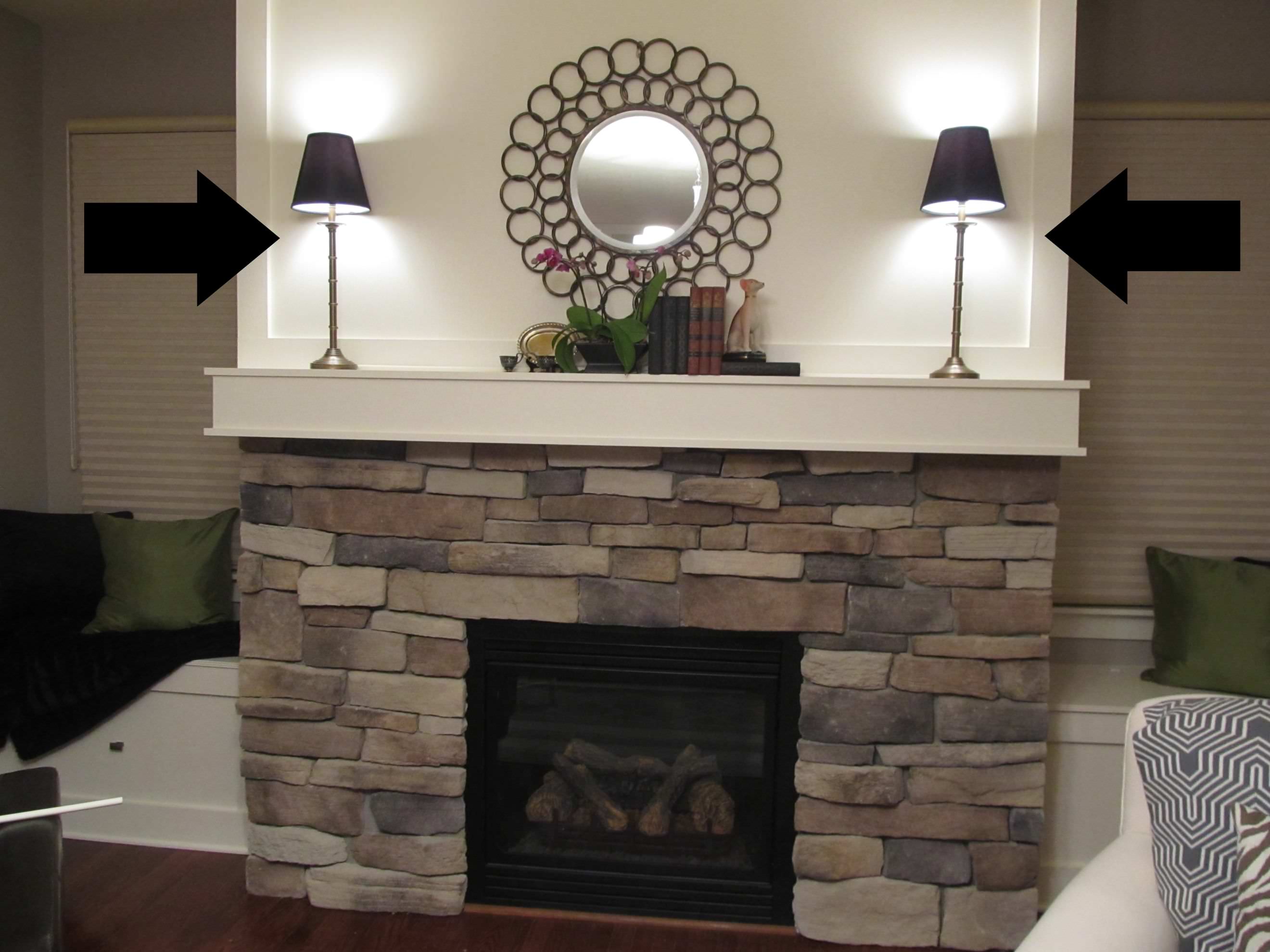 Image of: How to Decorate Fireplace Area