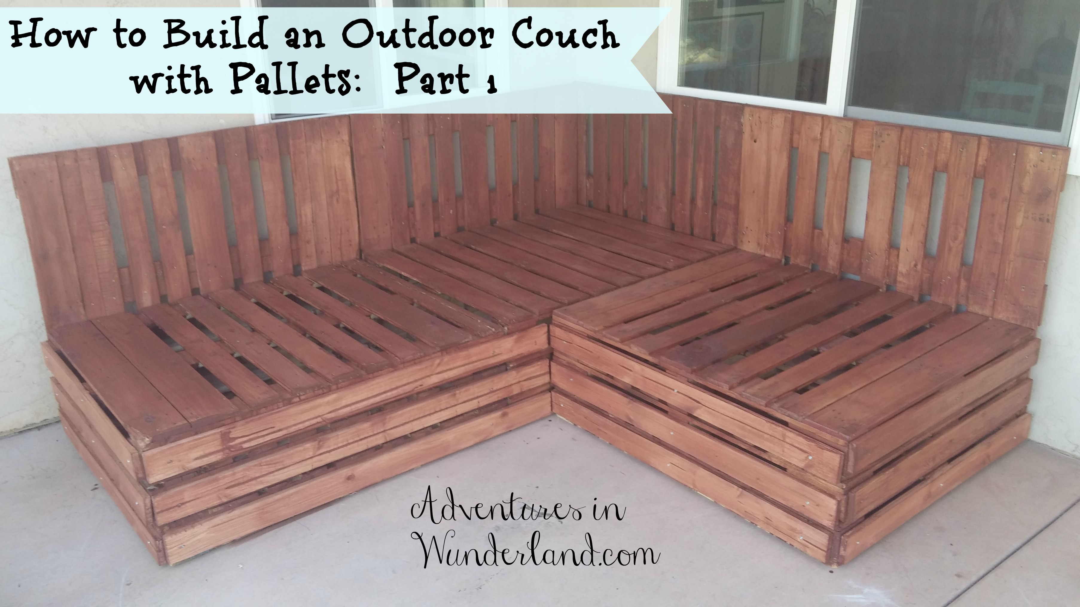 Image of: How to Make Pallet Couch