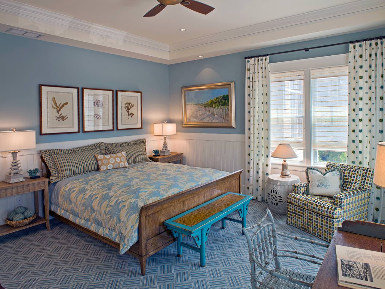 Image of: Master Bedroom Decorating Ideas Blue