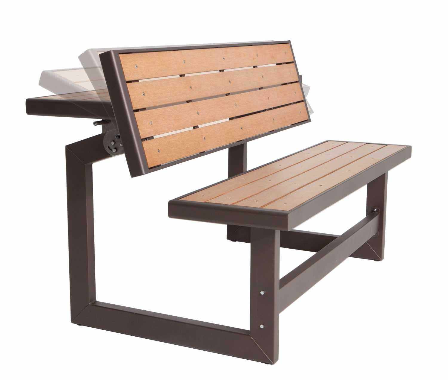 Outdoor Storage Bench with Back