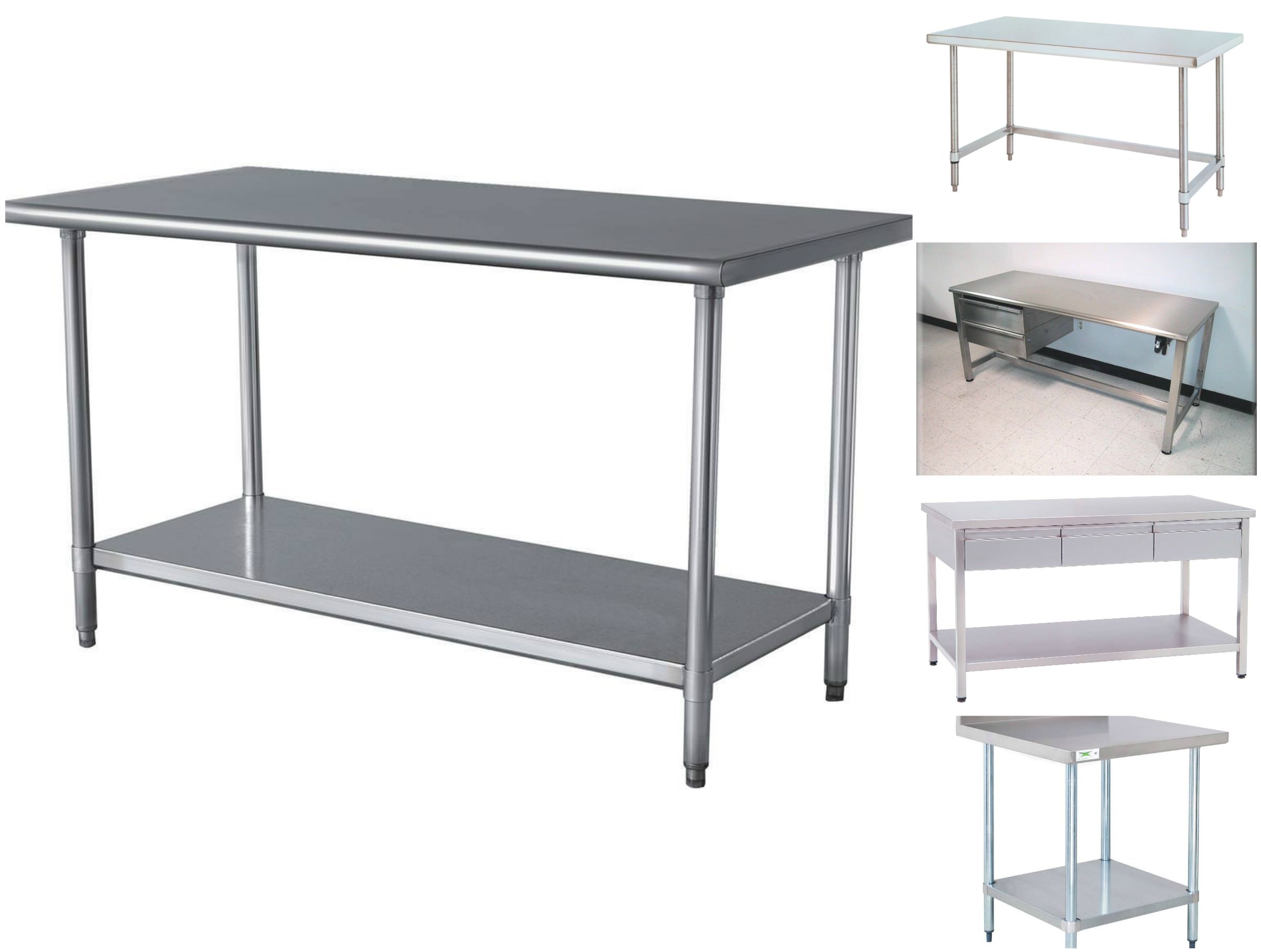 Image of: Stainless Steel Work Tables