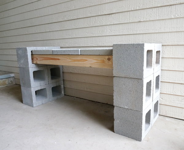 Image of: Wooden-Cinder-Blocks