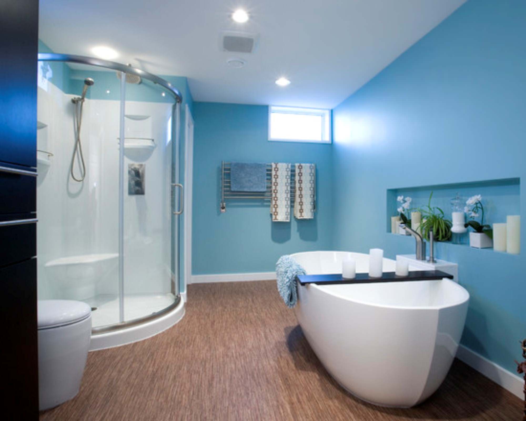 Image of: Bamboo Flooring In Bathroom Pros and Cons