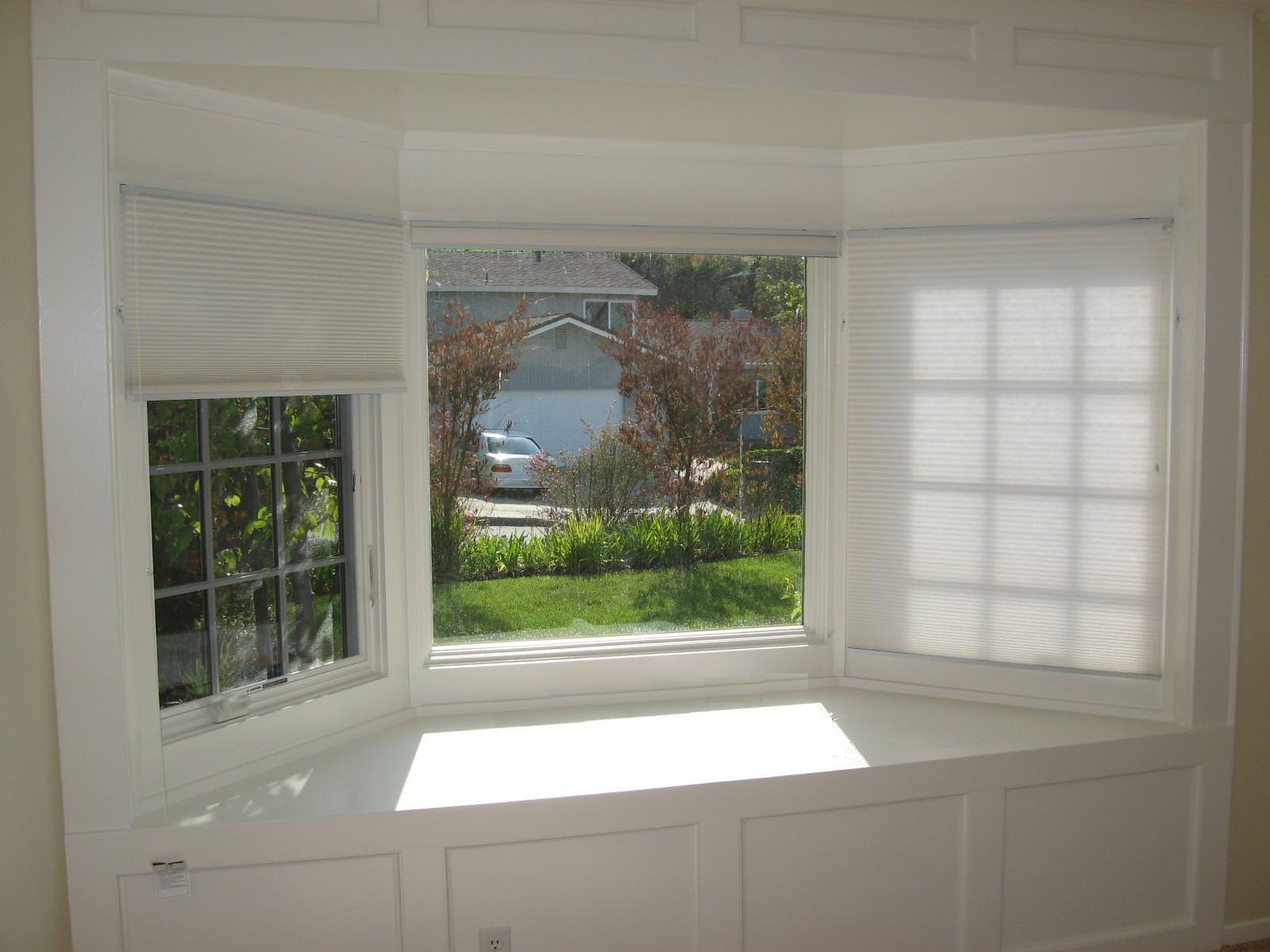 Image of: Cellular Shades For Bay Windows