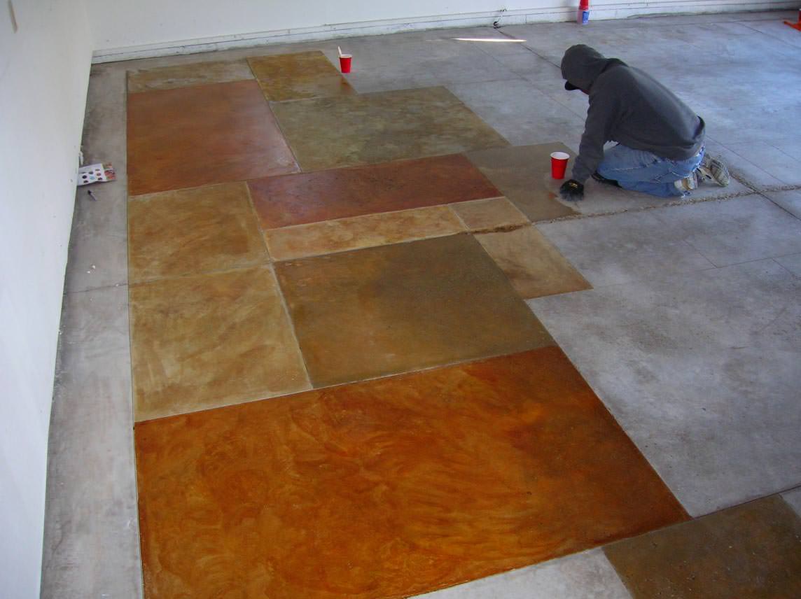 Image of: Cement Flooring DIY