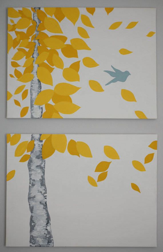 Image of: Easy-Canvas-Paintings-Step-By-Step