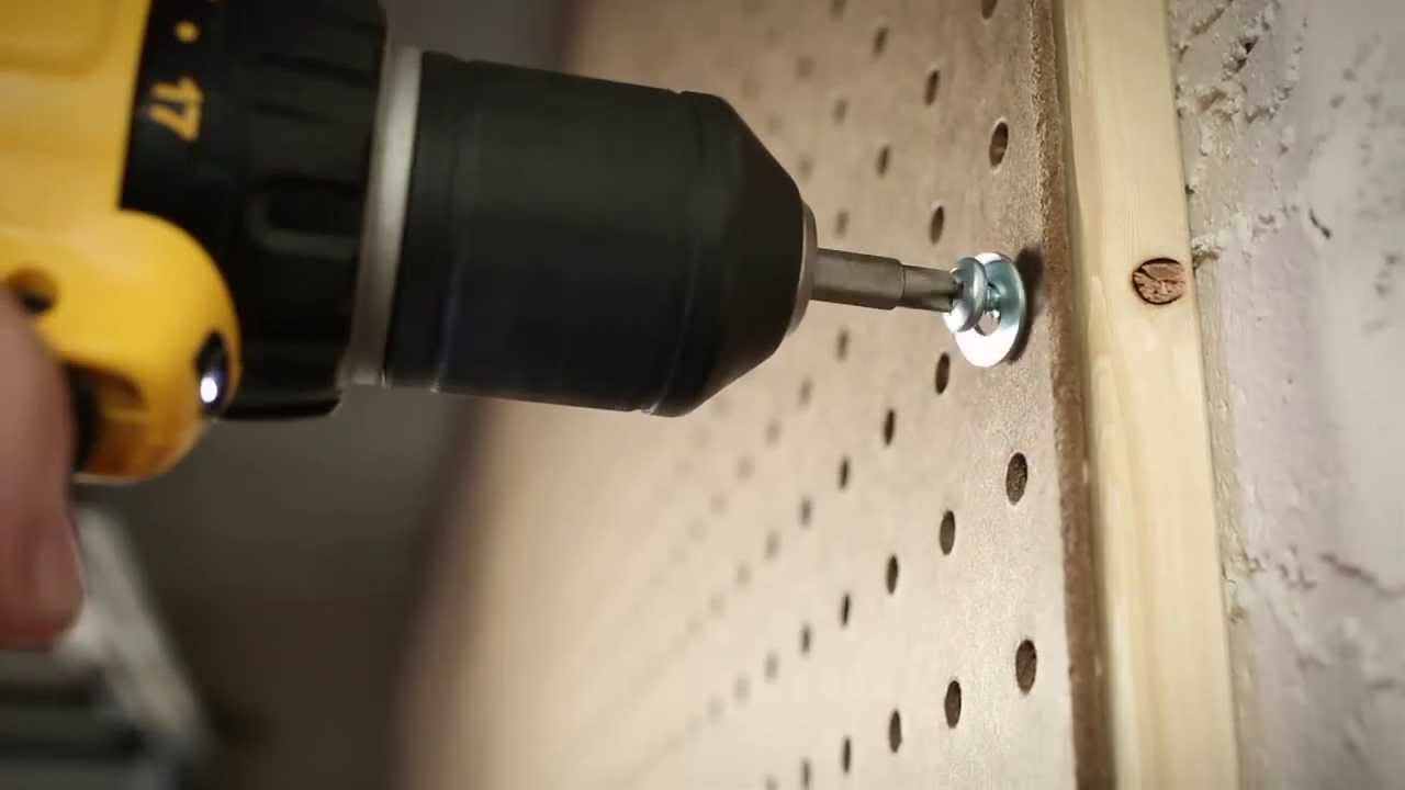 Image of: Install-Pegboard