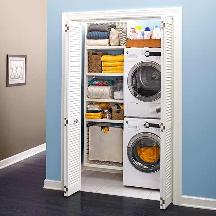 Image of: Laundry-Closet-Ideas-Stackable
