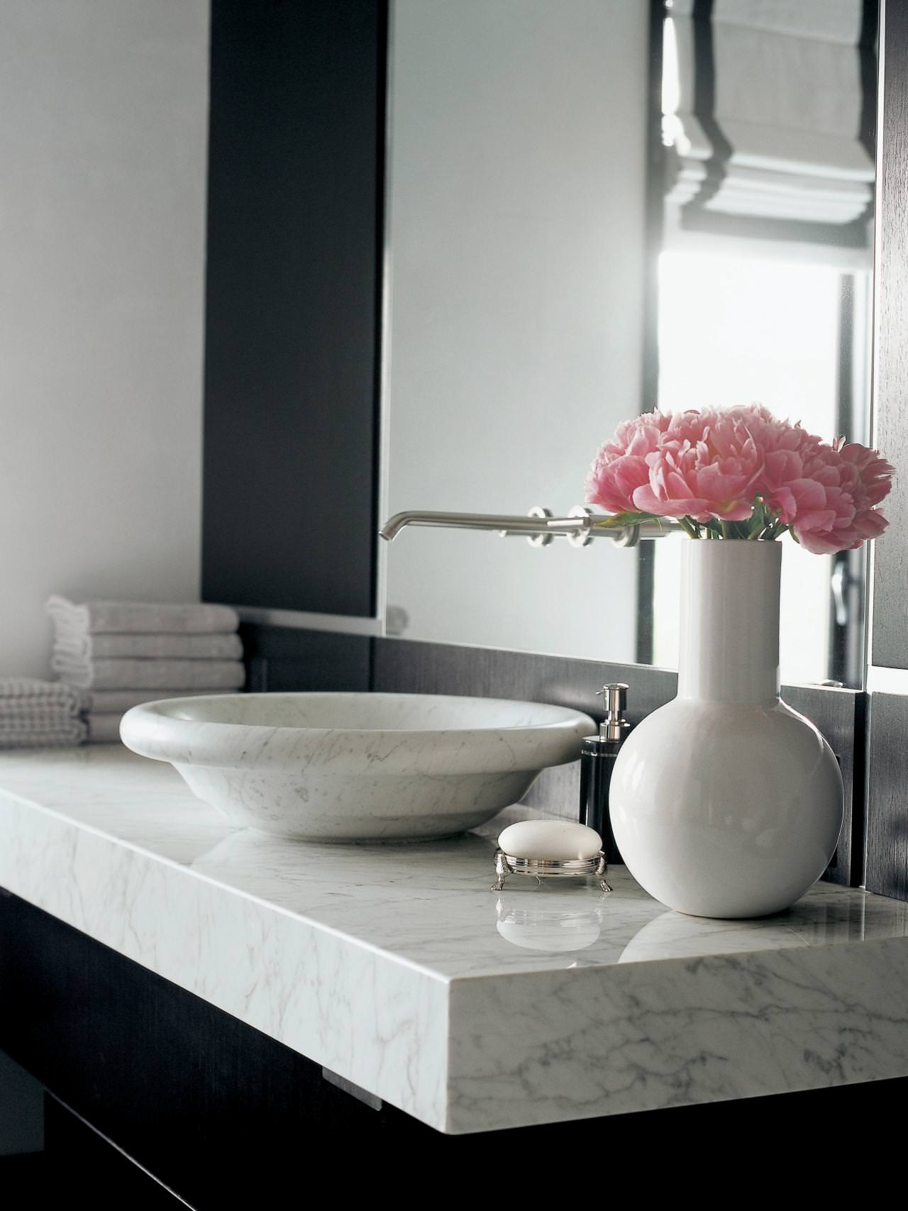 Image of: Marble Countertops Bathrooms