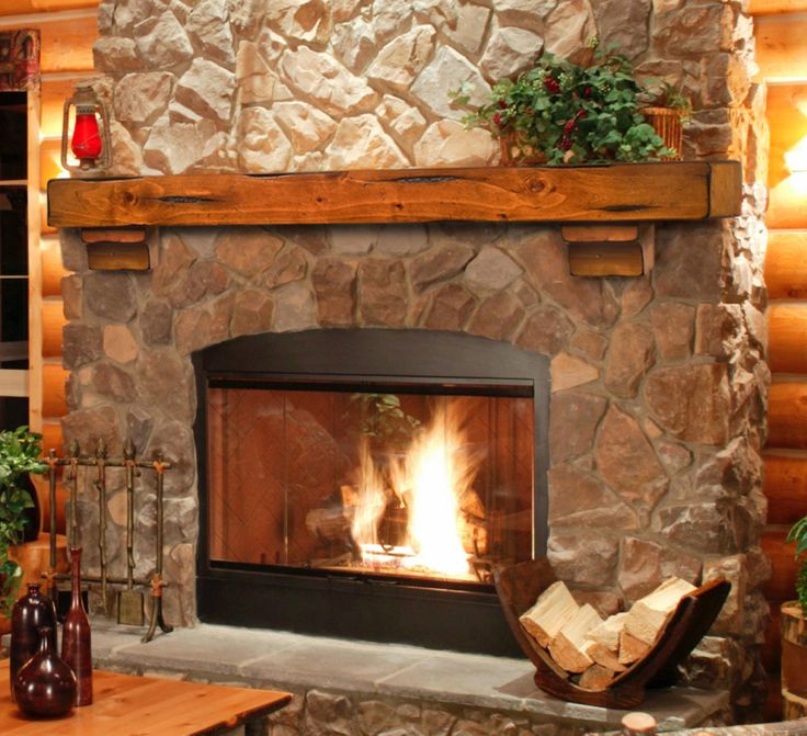 Image of: Natural-Stone-Fireplace-Hearth