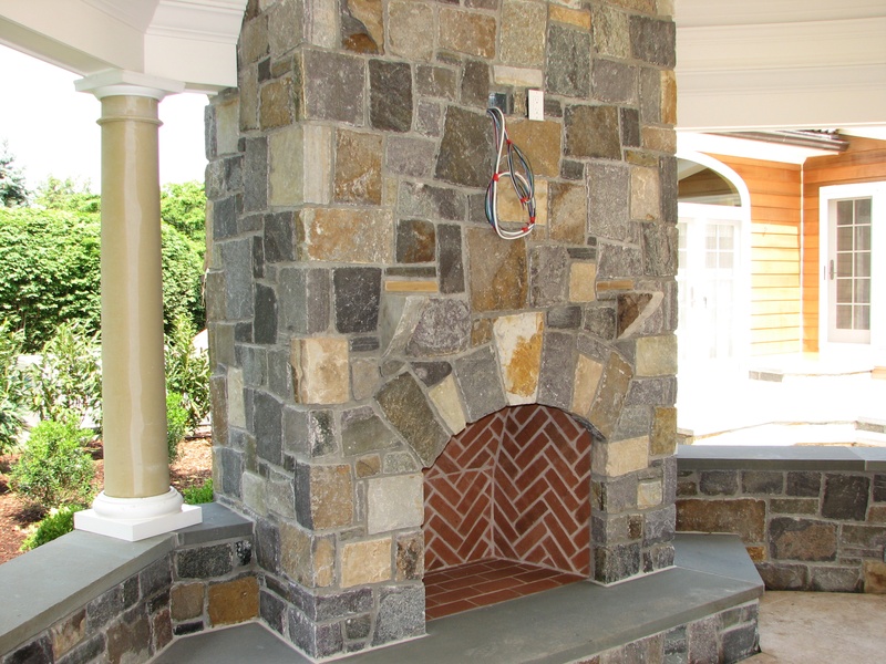 Image of: Natural-Stone-Fireplace-Surround