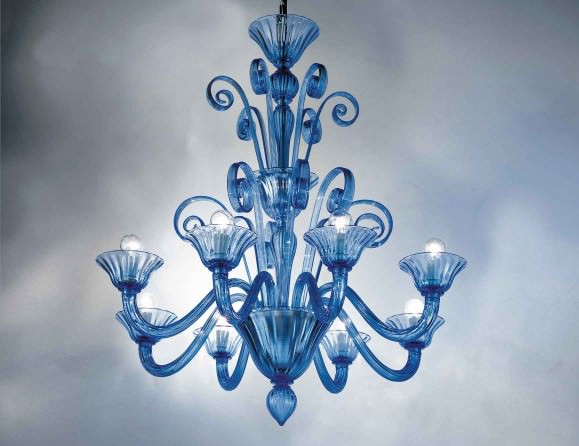 Image of: Venetian Glass Chandelier Lighting