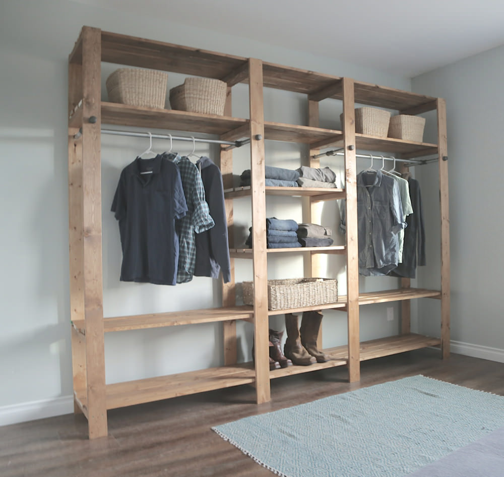 Image of: Wood Closet Organizer Systems