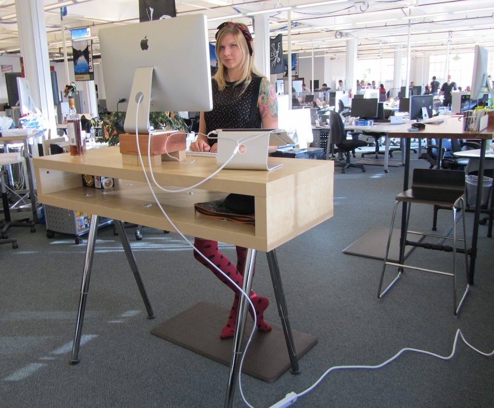 Image of: ikea-hack-standing-desk-design