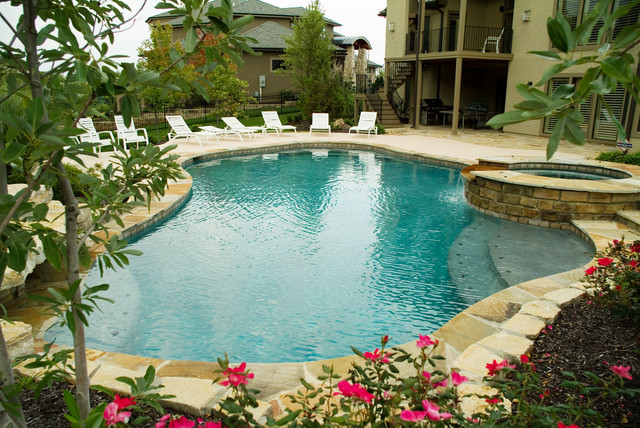 Image of: modern-backyard-designs-with-pool