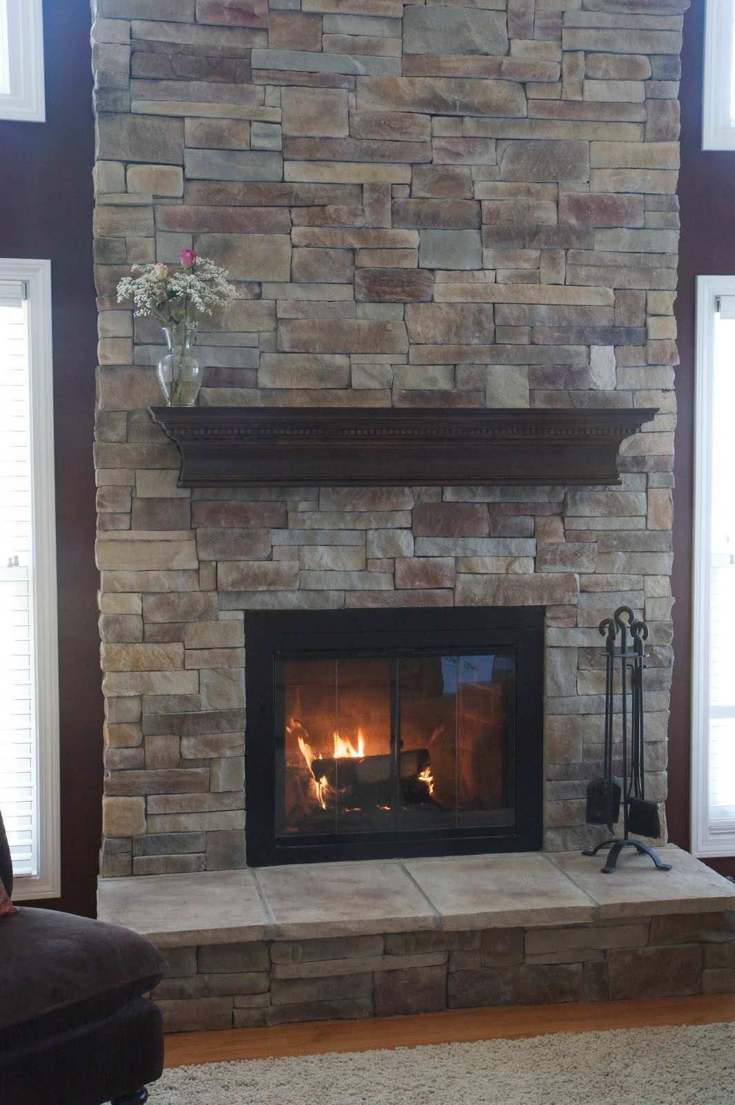 Image of: stone-fireplace-decorating-ideas